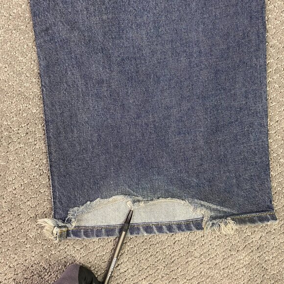 Vintage Y2K Gap Super Wide Leg Jeans Men's Women's 30 x 33 Baggy Skater Grunge - Picture 7 of 15